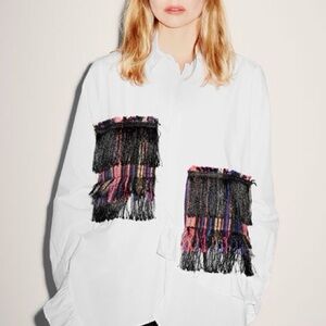 Vintage Zara Long Sleeve White Shirt